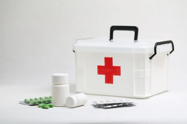 Kit de emergência com material básico
