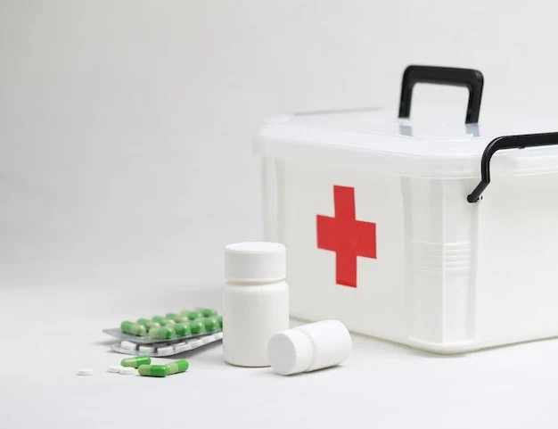 Kit de emergência com material básico