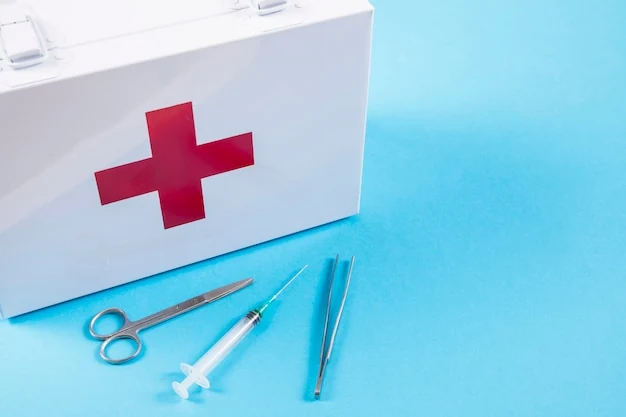 Kit de emergência com material básico