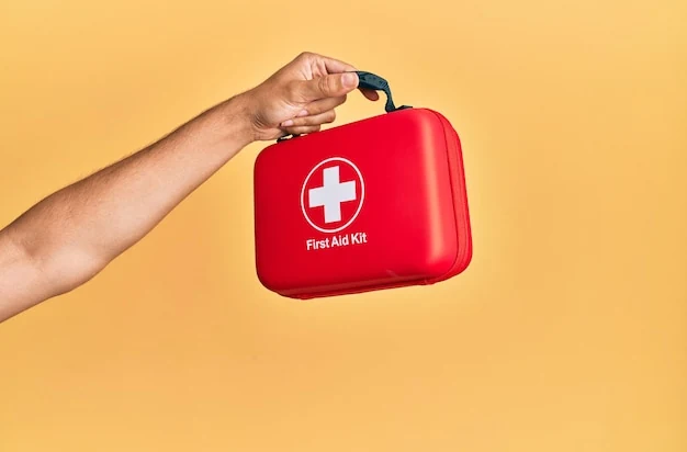 Kit de emergência com material básico