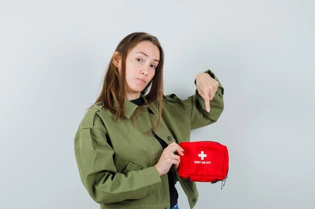 Kit de emergência com material básico