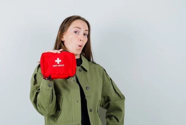 Kit de emergência com material básico