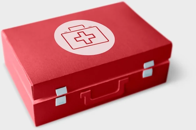 Kit de emergência com material básico
