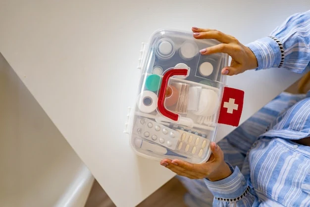 Kit de emergência com material básico