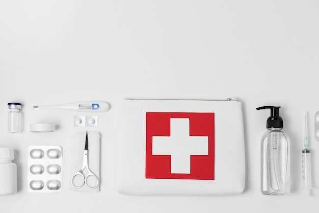 Kit de emergência com material básico