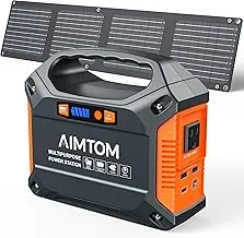 AIMTOM estação de energia portátil de 155 Wh com painel solar