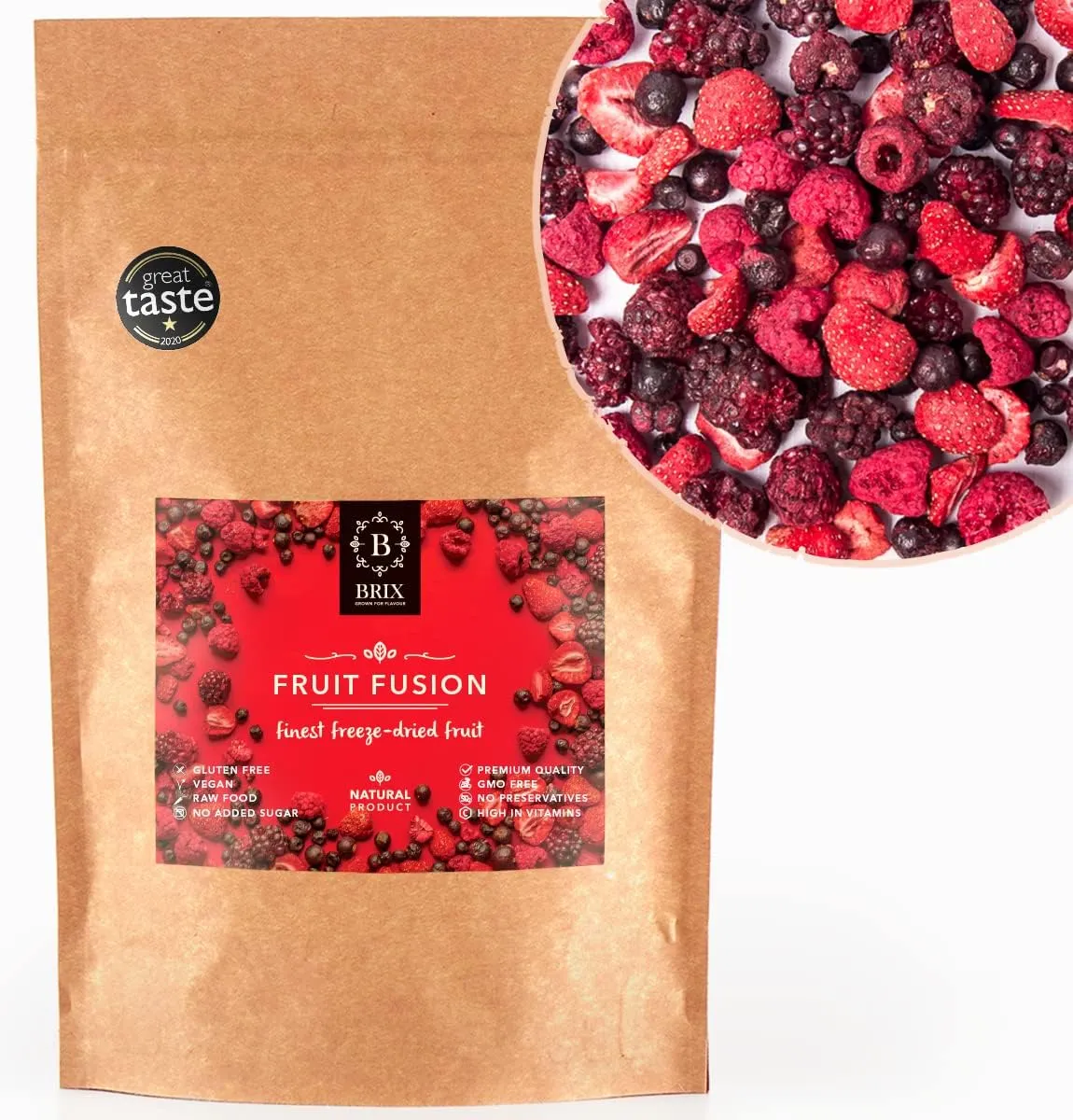 BRIX Frutas Liofilizadas 80g