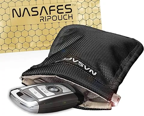 Capa RFID de proteção – Capa RFID anti-ondas para chave de carro, telemóvel ou cartão bancário, mini gaiola de Faraday contra roubos e ondas