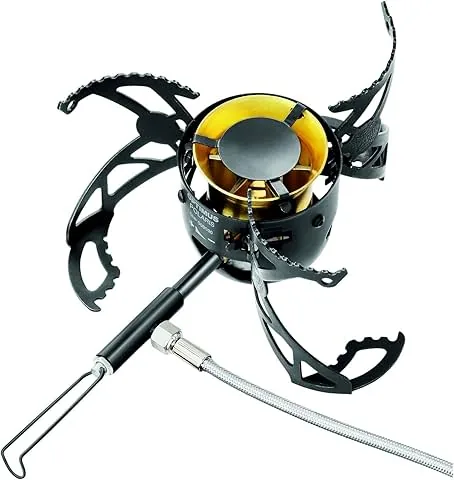 Optimus Polaris Optifuel Tactical - Robusto fogão multicombustível para gás, gasolina, gasóleo e parafina | 475 g | 4200 W de potência | para trekking, outdoor