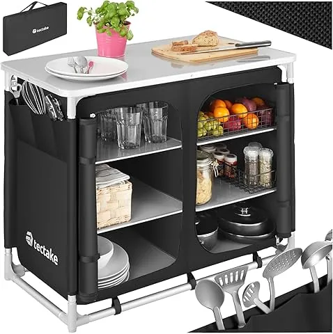 TecTake 800585 - Cozinha de Campismo para Móveis de jardim, Vários Modelos
