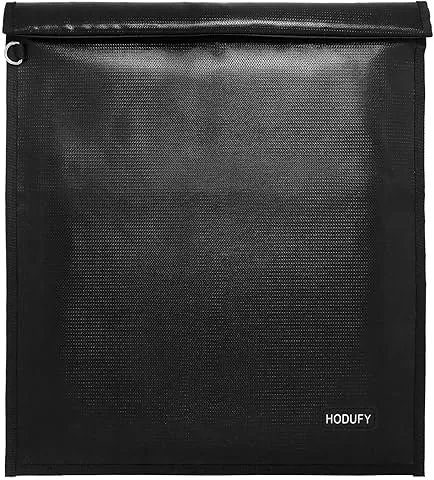 Faraday,Bolsa para portáteis (20x15 polegadas), Faraday Cage, Faraday Bags para telemóveis e porta-chaves, bolsa ignífuga e resistente à água, bolsa antirroubo, bloqueador de caixas antipirataria (preto)
