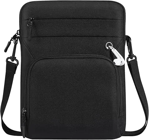 Dadanism 9-11" Bolsa Protetora de Tablet com Alça de Ombro para iPad (A16) 11", iPad Air M4 M3/Pro M5 M4 11", iPad 10.ª Gen 10,9", iPad 9/8/7.ª Gen, Galaxy Tab A11+ 11", Idea Tab 11", Preto