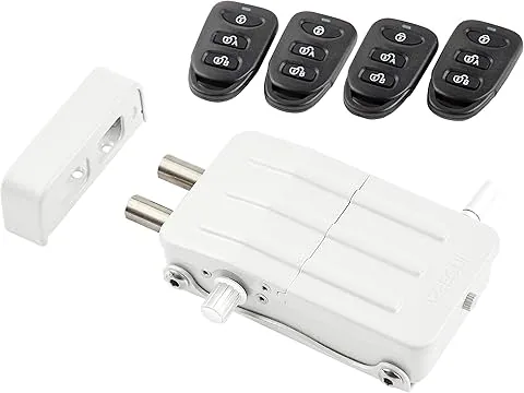 ARREGUI CI10B-E Fechadura de Segurança Invisível para Porta com 4 comandos à distância, Antirroubo, Anti Ocupas, Fechadura Eletrónica para Porta, Fechadura Sem Fios, Trinco Interior, branco