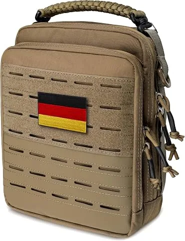 WYNEX Bolsa de Organização Tática MOLLE, Bolsa Utilitária EDC Organizador Bolsa de Ferramentas Modular com design de Camada Dupla Bolsa de fixação médica EMT de Grande Capacidade