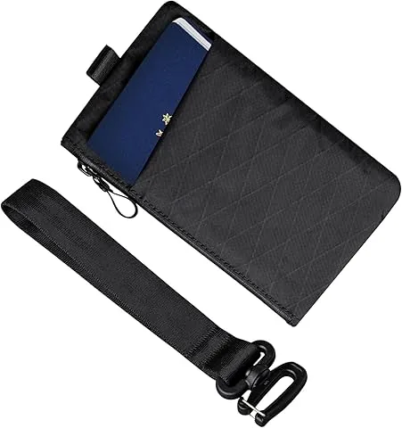 Zip Clutch, Bolsa de Mão de Homem com Bloqueio RFID, Carteira Comprida de Homem com Alça de Pulso e Fecho, Bolsa de Passaporte para Viagem, Bolsa para Telemóvel, Resistente à Água