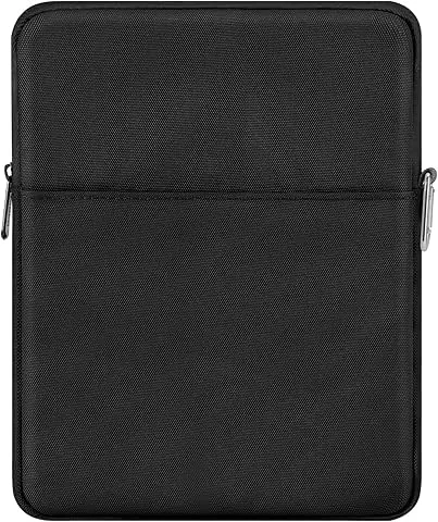 MoKo 9-11" Capa Tablet Portátil para iPad Air M2 2024/Air 5/4 10,9, iPad Pro 11 M4 2024, iPad 10 2024/9/8/7, iPad 9,7, Galaxy Tab S9/S8 11 2023/A 10,1, Surface Go 2 10,5", Preto
