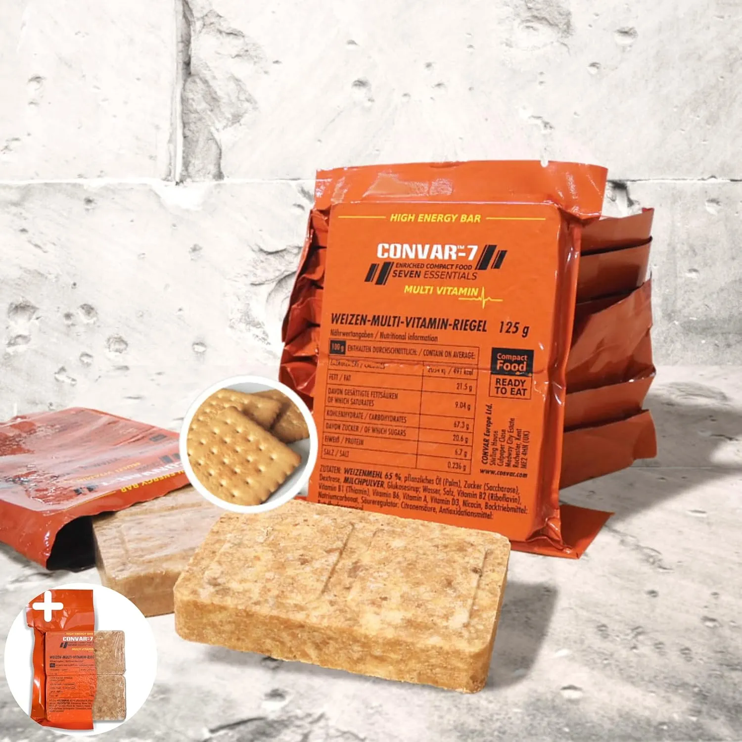 CONVAR-7 Barritas Energeticas Multivitaminicas