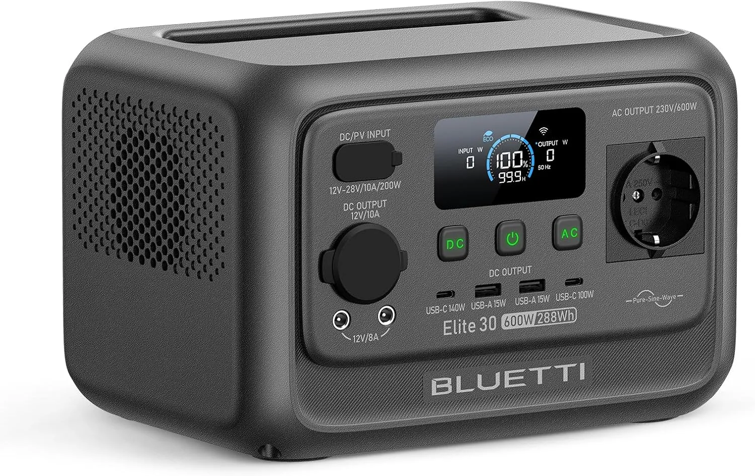 BLUETTI Elite 30 V2 Estacion 288Wh 600W