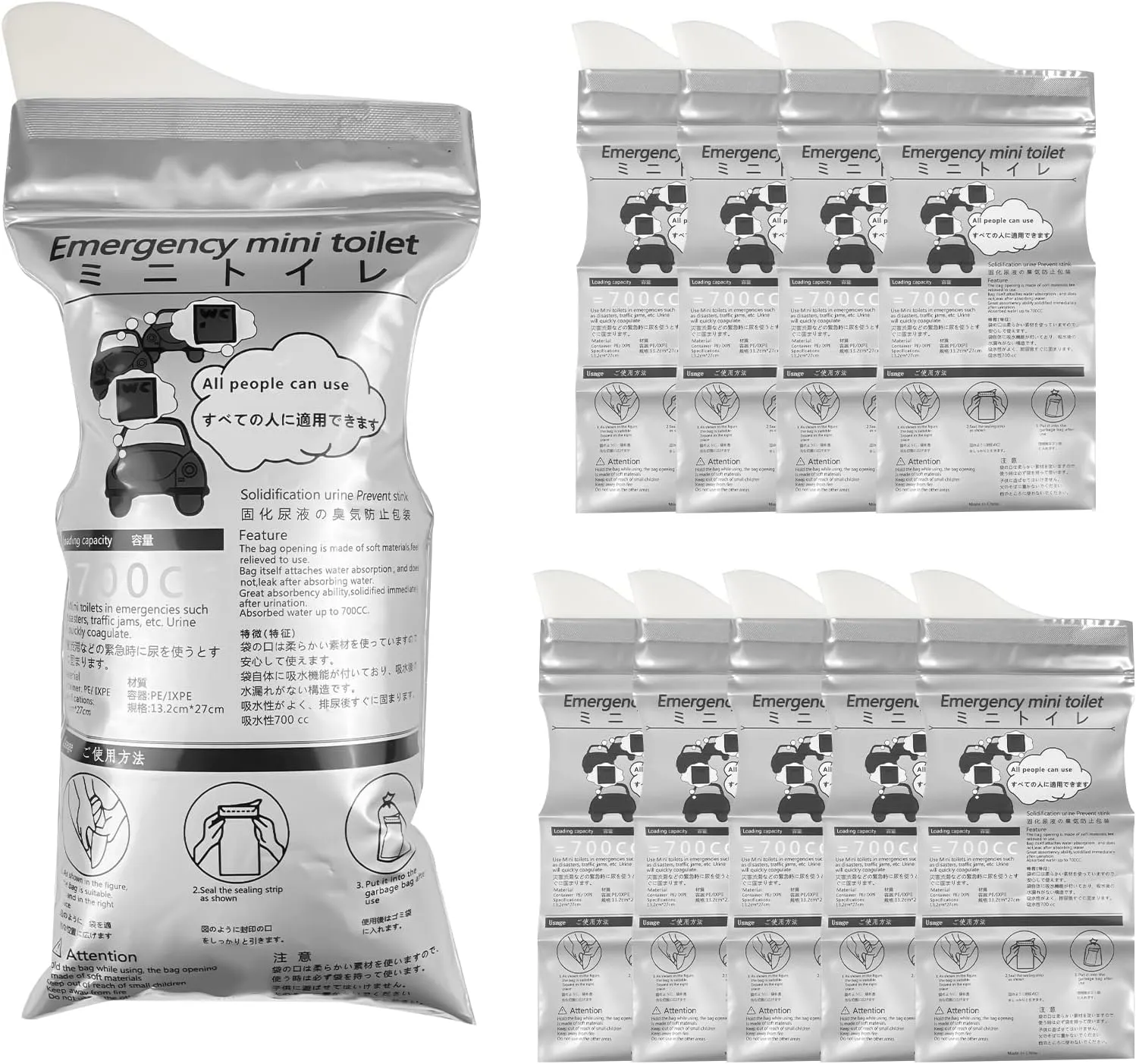 Fousenuk Bolsas Orina Desechables Pack 10