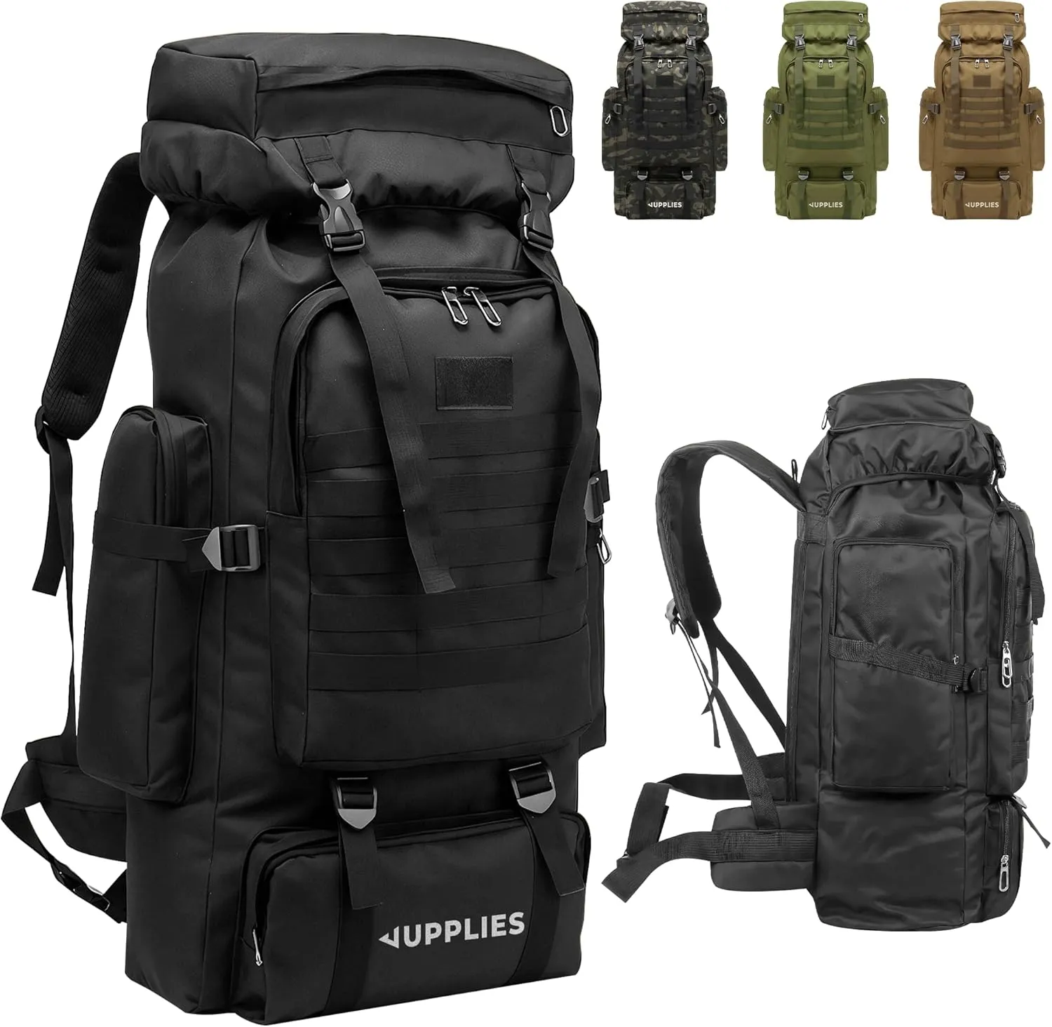JUPPLIES Mochila 45L Oxford 600D IPX5