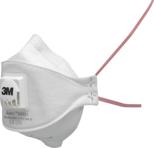 3M Aura 9332+ FFP3 com válvula Cool Flow pack 10 unidades