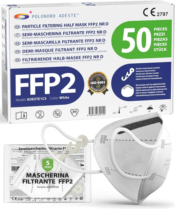 Mascarillas FFP2 50 uds