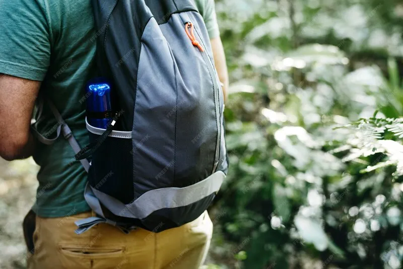 Mochila de senderismo de 35-45 litros con cinturón lumbar para bolsa de evacuación