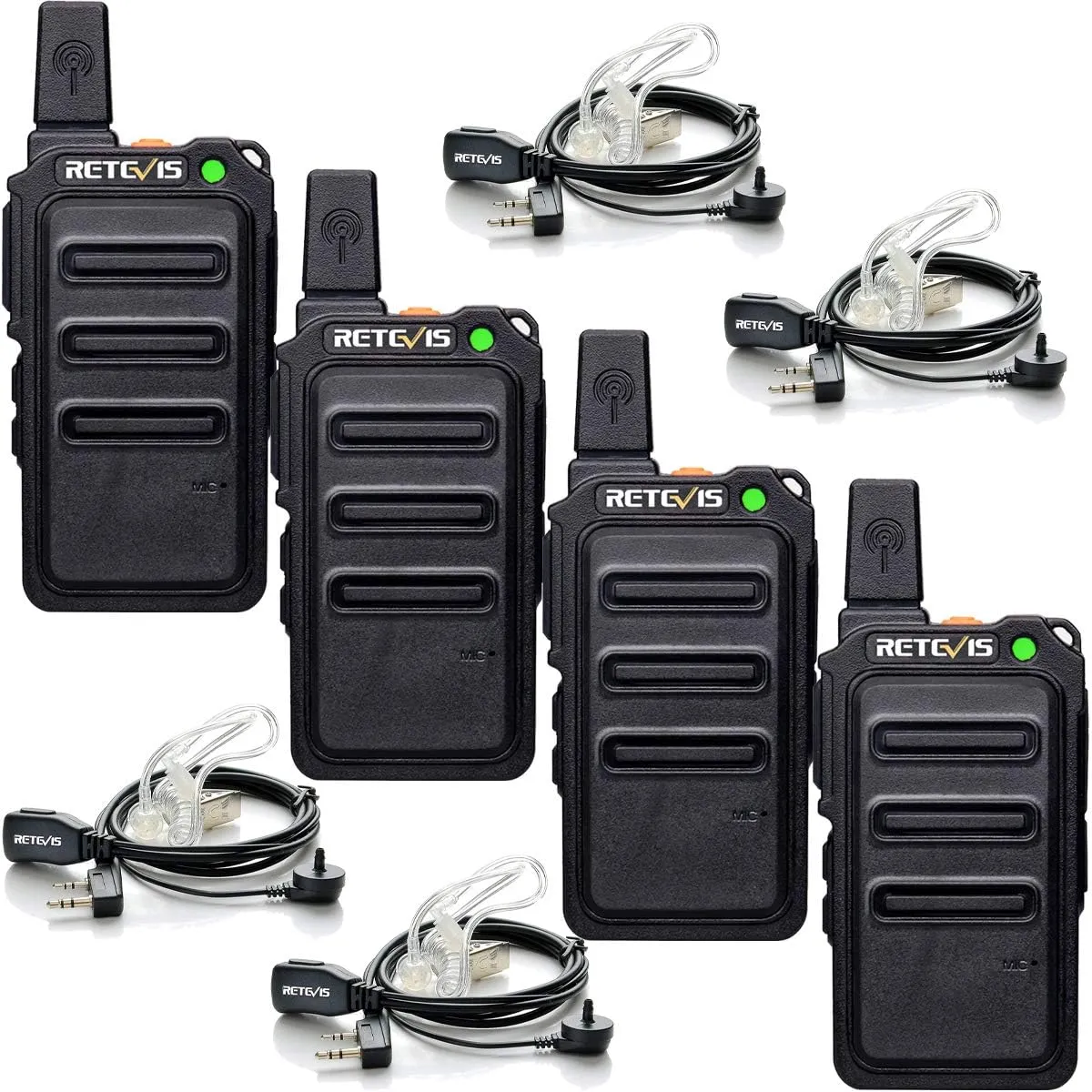 Retevis RT619 Mini Walkie PMR Pack 4