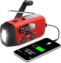 Rádio de Emergência Solar com Manivela