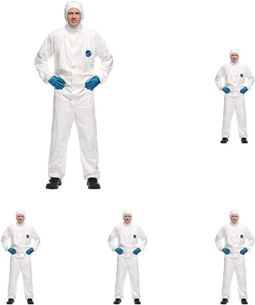 DuPont Tyvek 500 Xpert fato proteção química categoria III tipo 5/6 tamanho XL
